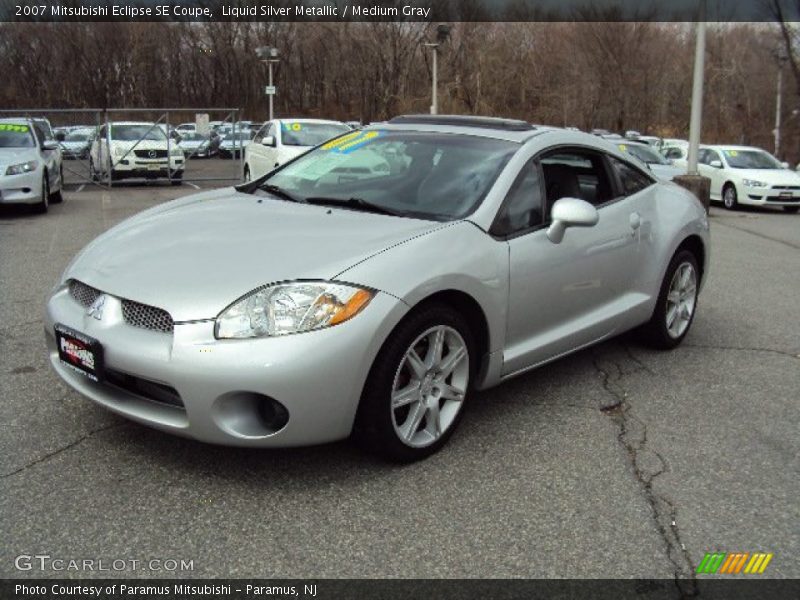 Liquid Silver Metallic / Medium Gray 2007 Mitsubishi Eclipse SE Coupe