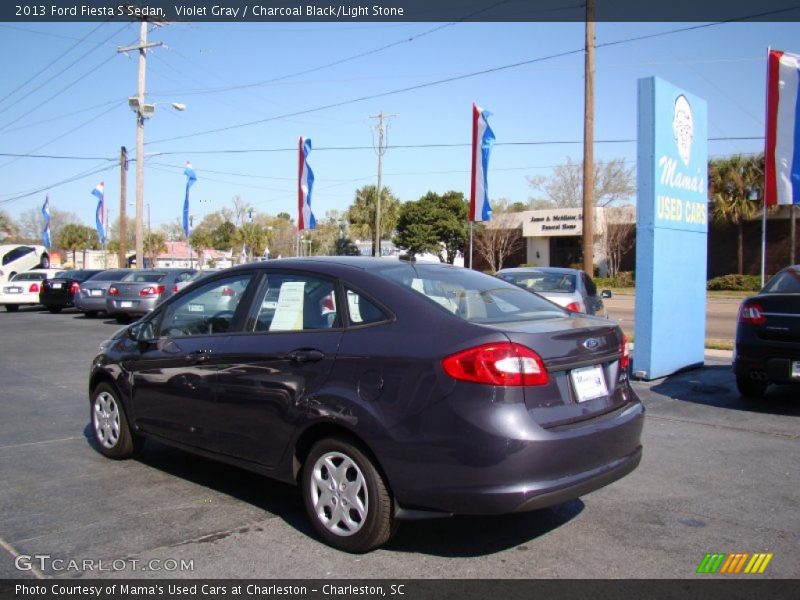 Violet Gray / Charcoal Black/Light Stone 2013 Ford Fiesta S Sedan