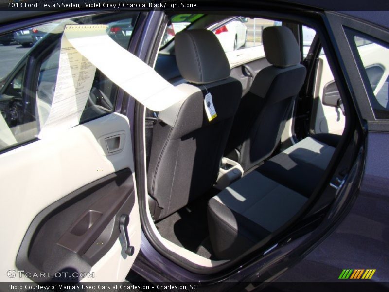 Violet Gray / Charcoal Black/Light Stone 2013 Ford Fiesta S Sedan