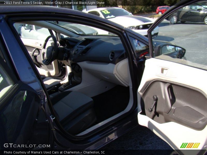 Violet Gray / Charcoal Black/Light Stone 2013 Ford Fiesta S Sedan