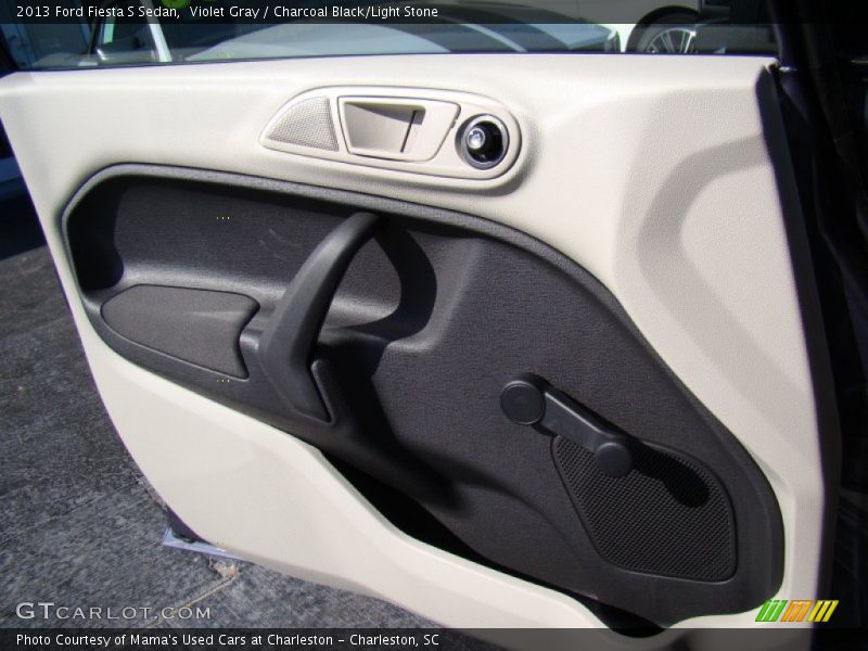 Violet Gray / Charcoal Black/Light Stone 2013 Ford Fiesta S Sedan