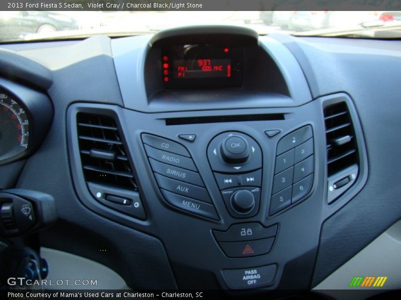 Violet Gray / Charcoal Black/Light Stone 2013 Ford Fiesta S Sedan