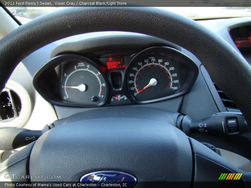 Violet Gray / Charcoal Black/Light Stone 2013 Ford Fiesta S Sedan