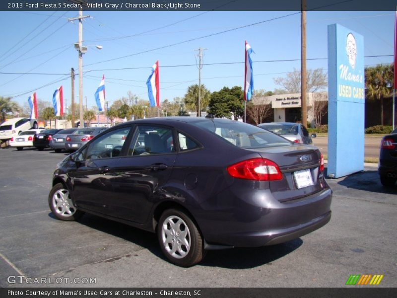 Violet Gray / Charcoal Black/Light Stone 2013 Ford Fiesta S Sedan