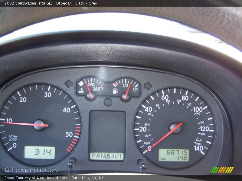 Black / Grey 2002 Volkswagen Jetta GLS TDI Sedan