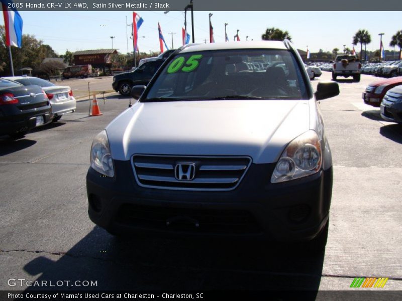Satin Silver Metallic / Black 2005 Honda CR-V LX 4WD