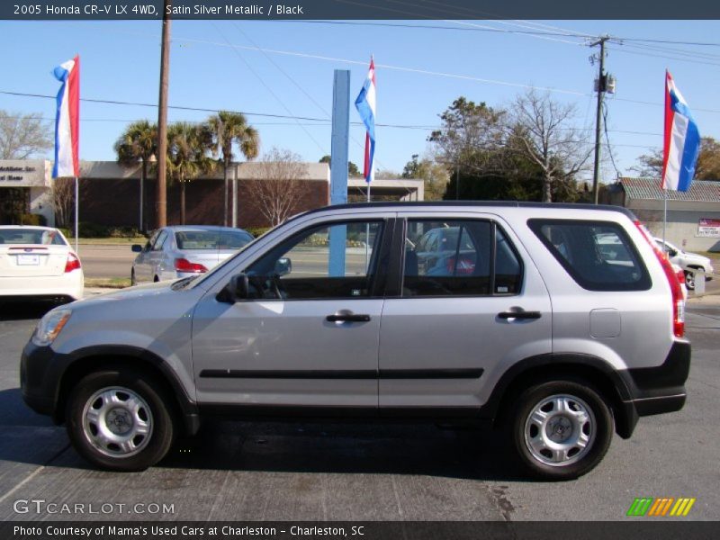 Satin Silver Metallic / Black 2005 Honda CR-V LX 4WD