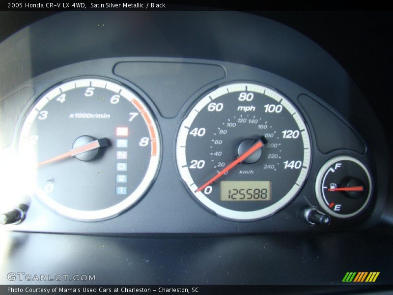 Satin Silver Metallic / Black 2005 Honda CR-V LX 4WD