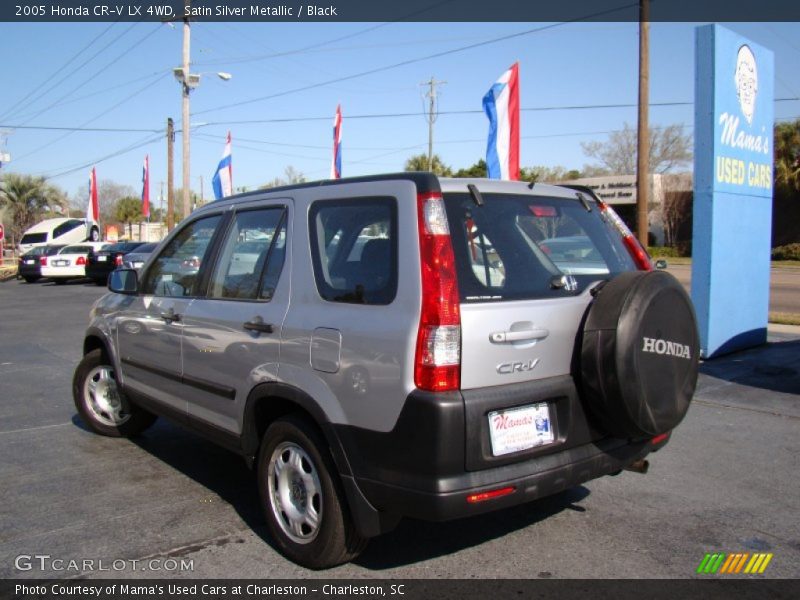 Satin Silver Metallic / Black 2005 Honda CR-V LX 4WD
