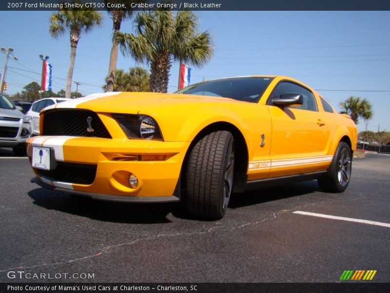 Grabber Orange / Black Leather 2007 Ford Mustang Shelby GT500 Coupe