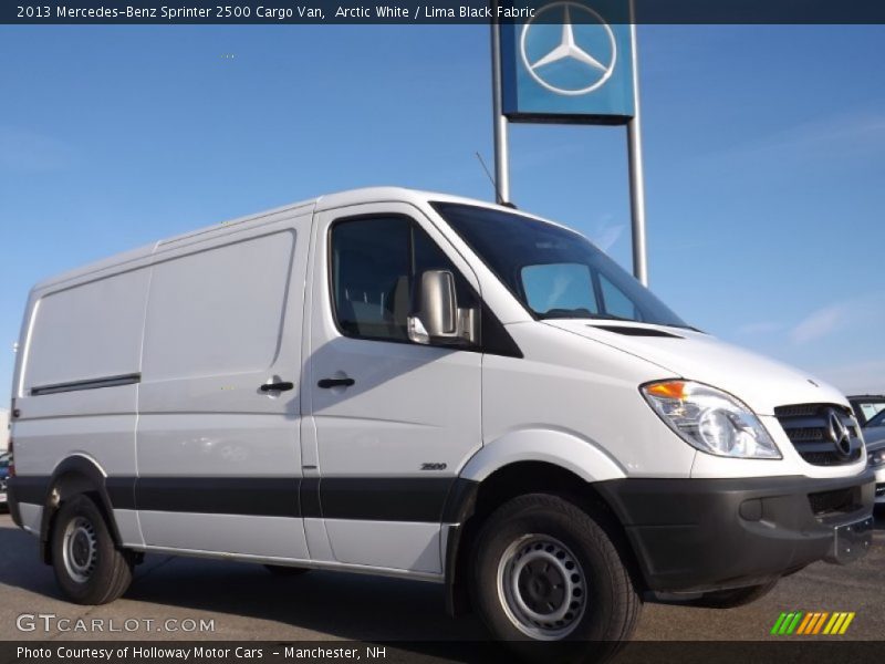 Arctic White / Lima Black Fabric 2013 Mercedes-Benz Sprinter 2500 Cargo Van