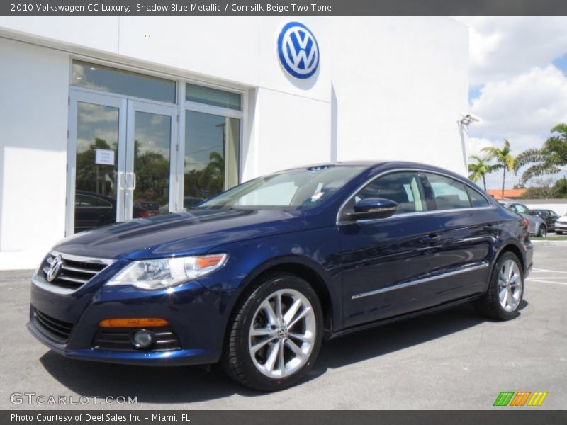 Shadow Blue Metallic / Cornsilk Beige Two Tone 2010 Volkswagen CC Luxury