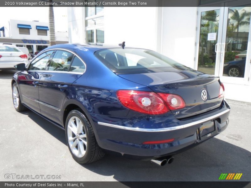 Shadow Blue Metallic / Cornsilk Beige Two Tone 2010 Volkswagen CC Luxury