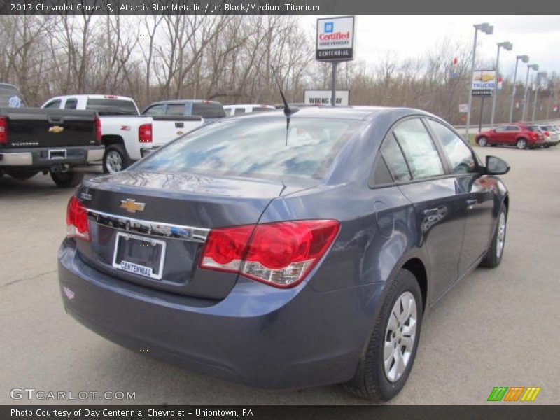 Atlantis Blue Metallic / Jet Black/Medium Titanium 2013 Chevrolet Cruze LS