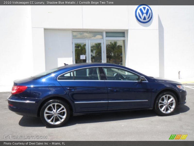 Shadow Blue Metallic / Cornsilk Beige Two Tone 2010 Volkswagen CC Luxury