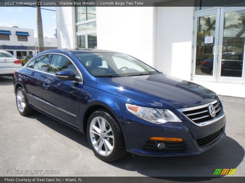 Shadow Blue Metallic / Cornsilk Beige Two Tone 2010 Volkswagen CC Luxury