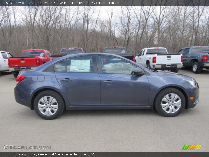 Atlantis Blue Metallic / Jet Black/Medium Titanium 2013 Chevrolet Cruze LS