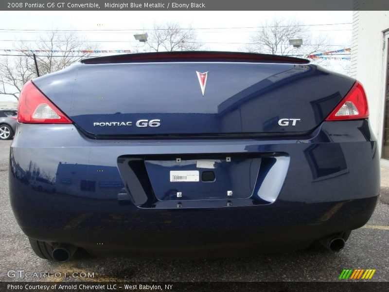 Midnight Blue Metallic / Ebony Black 2008 Pontiac G6 GT Convertible