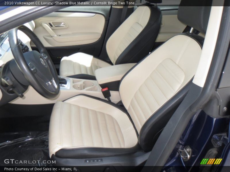 Shadow Blue Metallic / Cornsilk Beige Two Tone 2010 Volkswagen CC Luxury