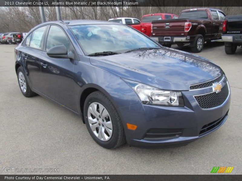 Atlantis Blue Metallic / Jet Black/Medium Titanium 2013 Chevrolet Cruze LS