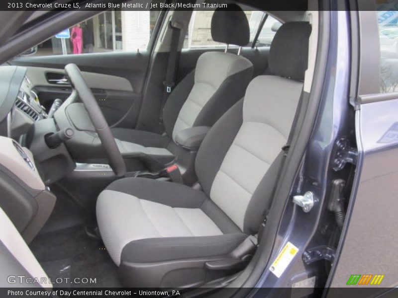 Atlantis Blue Metallic / Jet Black/Medium Titanium 2013 Chevrolet Cruze LS