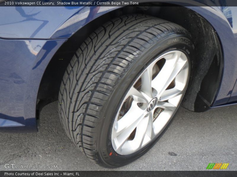 Shadow Blue Metallic / Cornsilk Beige Two Tone 2010 Volkswagen CC Luxury