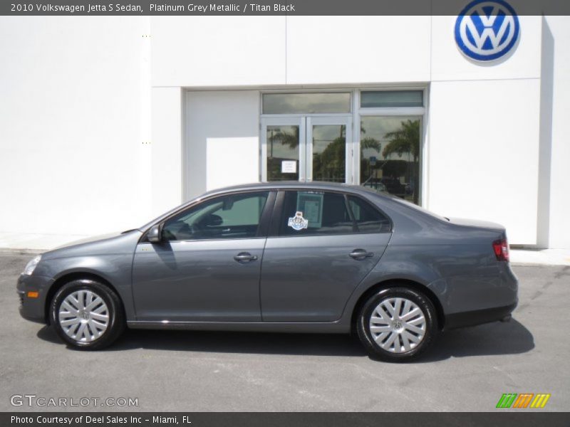 Platinum Grey Metallic / Titan Black 2010 Volkswagen Jetta S Sedan