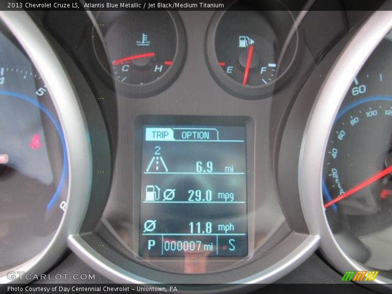 Atlantis Blue Metallic / Jet Black/Medium Titanium 2013 Chevrolet Cruze LS