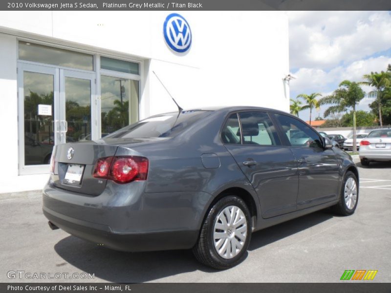 Platinum Grey Metallic / Titan Black 2010 Volkswagen Jetta S Sedan