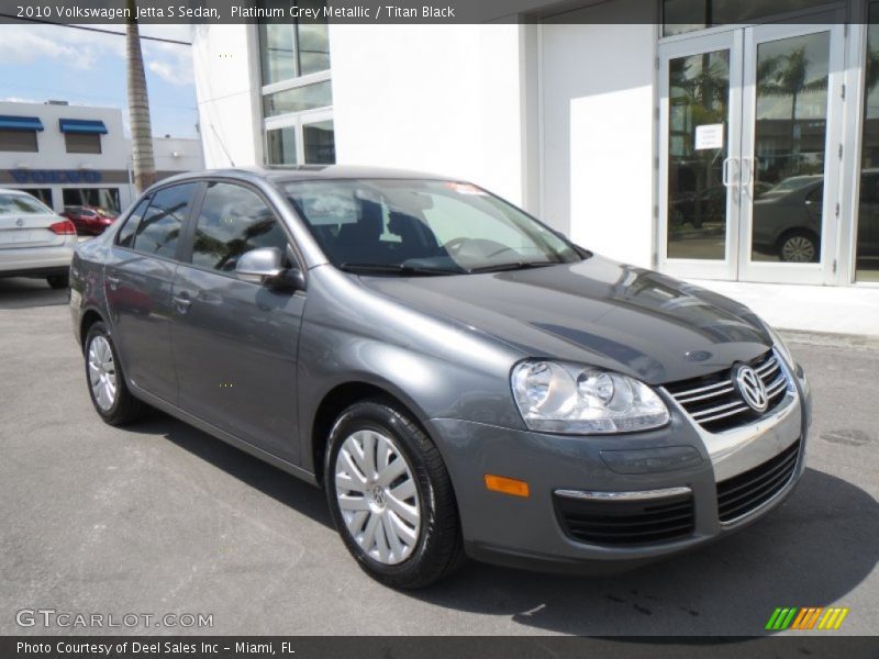 Platinum Grey Metallic / Titan Black 2010 Volkswagen Jetta S Sedan