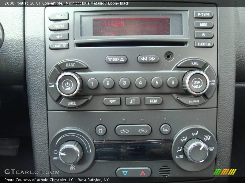 Midnight Blue Metallic / Ebony Black 2008 Pontiac G6 GT Convertible