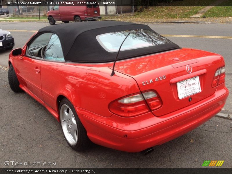 Magma Red / Charcoal 2000 Mercedes-Benz CLK 430 Cabriolet