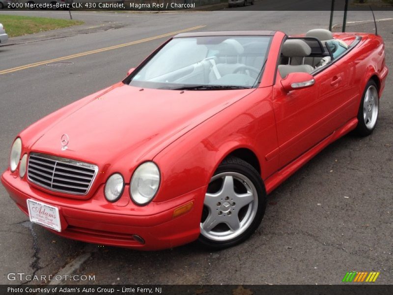 Magma Red / Charcoal 2000 Mercedes-Benz CLK 430 Cabriolet