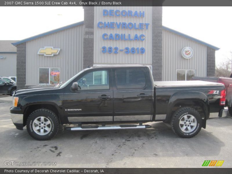 Onyx Black / Ebony Black 2007 GMC Sierra 1500 SLE Crew Cab 4x4