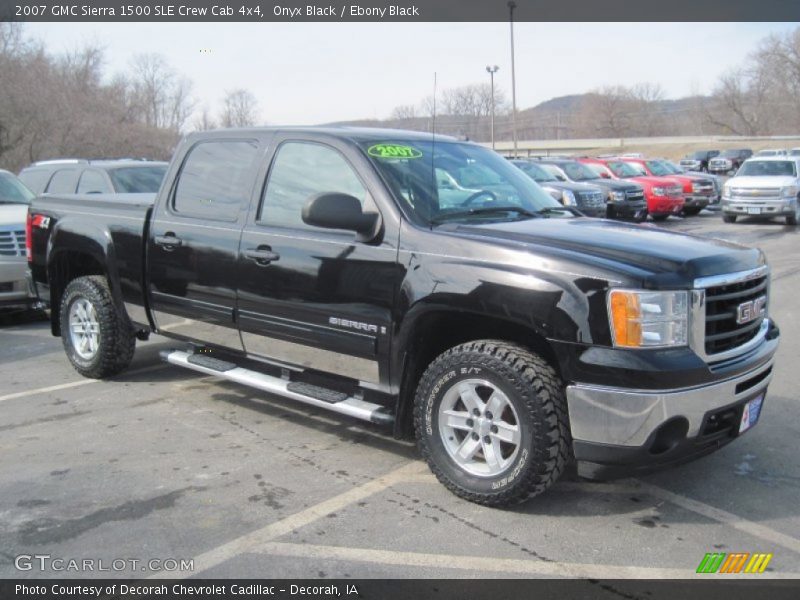 Onyx Black / Ebony Black 2007 GMC Sierra 1500 SLE Crew Cab 4x4