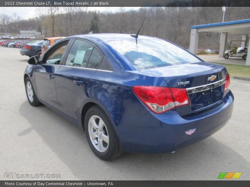 Blue Topaz Metallic / Jet Black 2013 Chevrolet Cruze LT