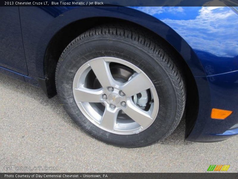 Blue Topaz Metallic / Jet Black 2013 Chevrolet Cruze LT