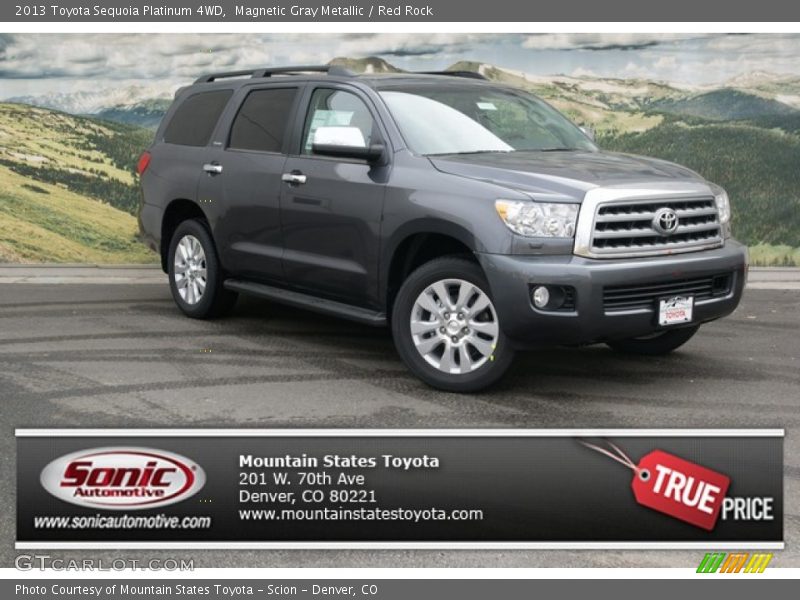 Magnetic Gray Metallic / Red Rock 2013 Toyota Sequoia Platinum 4WD