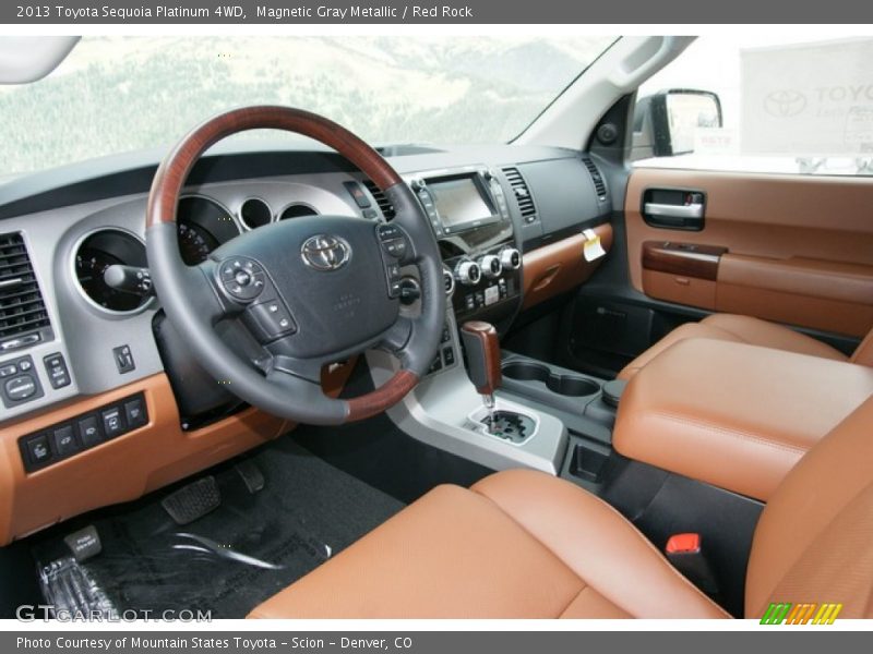  2013 Sequoia Platinum 4WD Red Rock Interior