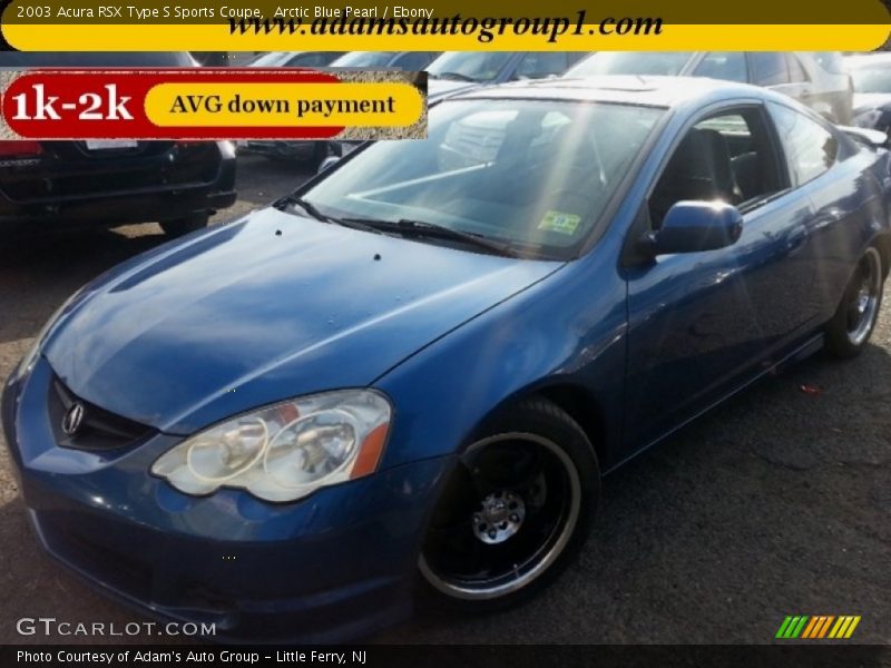 Arctic Blue Pearl / Ebony 2003 Acura RSX Type S Sports Coupe