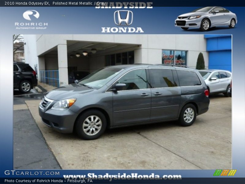 Polished Metal Metallic / Gray 2010 Honda Odyssey EX