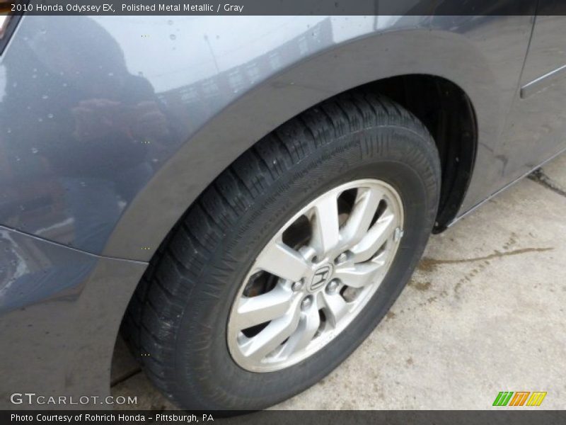 Polished Metal Metallic / Gray 2010 Honda Odyssey EX