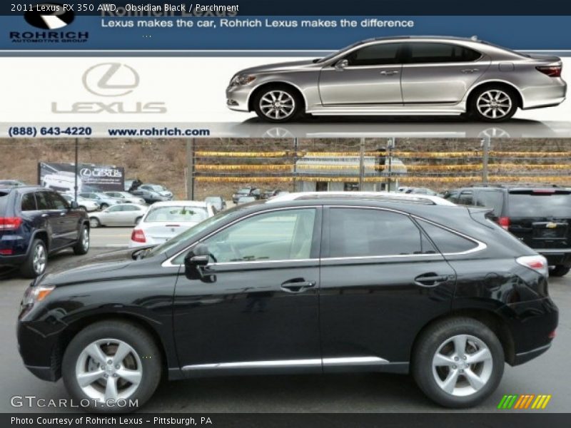 Obsidian Black / Parchment 2011 Lexus RX 350 AWD