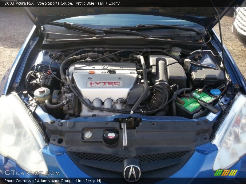 Arctic Blue Pearl / Ebony 2003 Acura RSX Type S Sports Coupe