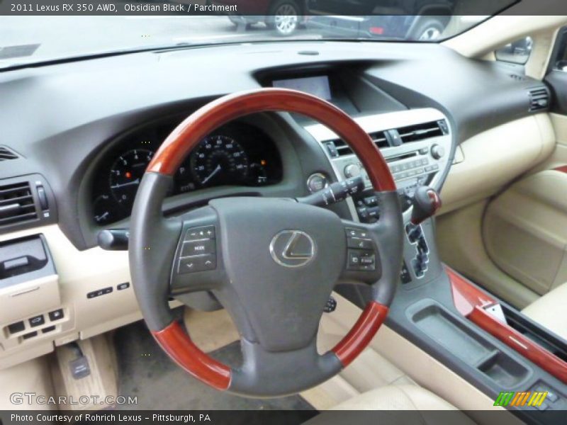 Obsidian Black / Parchment 2011 Lexus RX 350 AWD