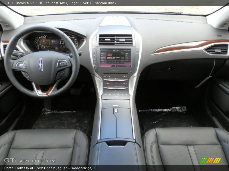 Ingot Silver / Charcoal Black 2013 Lincoln MKZ 2.0L EcoBoost AWD
