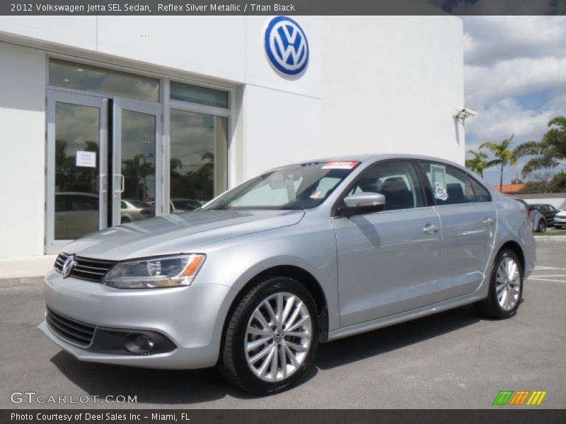 Reflex Silver Metallic / Titan Black 2012 Volkswagen Jetta SEL Sedan