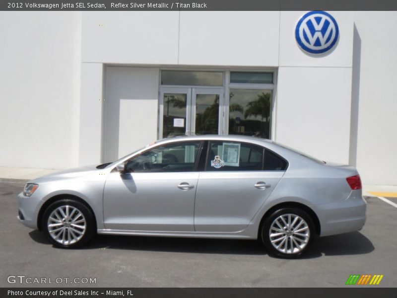Reflex Silver Metallic / Titan Black 2012 Volkswagen Jetta SEL Sedan