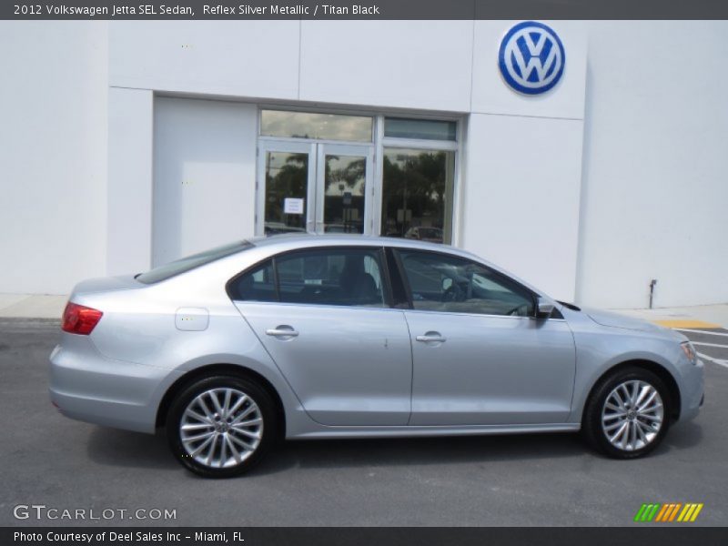 Reflex Silver Metallic / Titan Black 2012 Volkswagen Jetta SEL Sedan