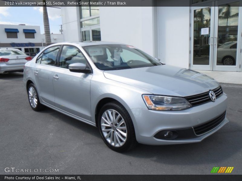 Reflex Silver Metallic / Titan Black 2012 Volkswagen Jetta SEL Sedan